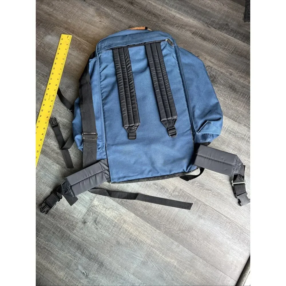 Vintage Hi Point Camping Backpack Blue W/Internal Frame Hiking Daypack Korea